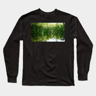 Grass Reflecting in the Water Long Sleeve T-Shirt